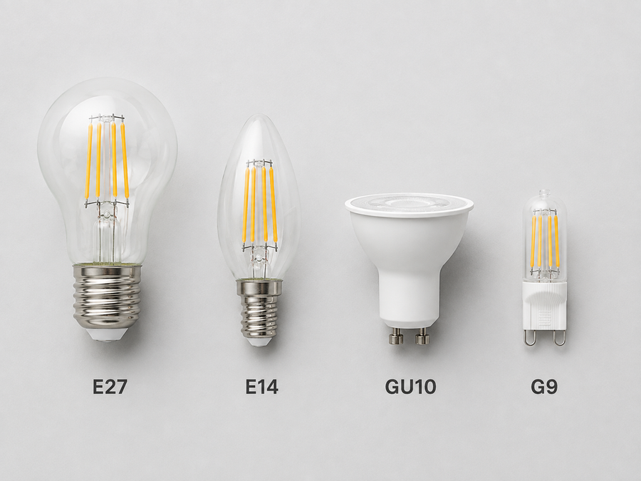 Pirnipesa tüübid E27, E14, GU10 ja G9 — kuidas õiget LED-pirni valida?