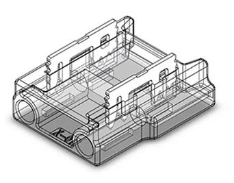 2Pin Fasten Connector Strip to Wire for 10mm COB/SMD — image 1