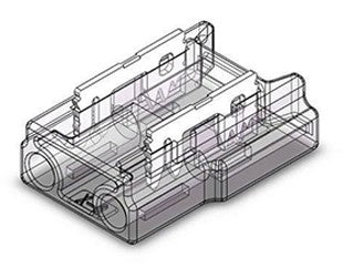 2Pin Fasten Connector Strip to Wire for 5mm COB/SMD — image 1
