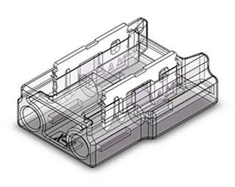 2Pin Fasten Connector Strip to Wire for 8mm COB/SMD — image 1