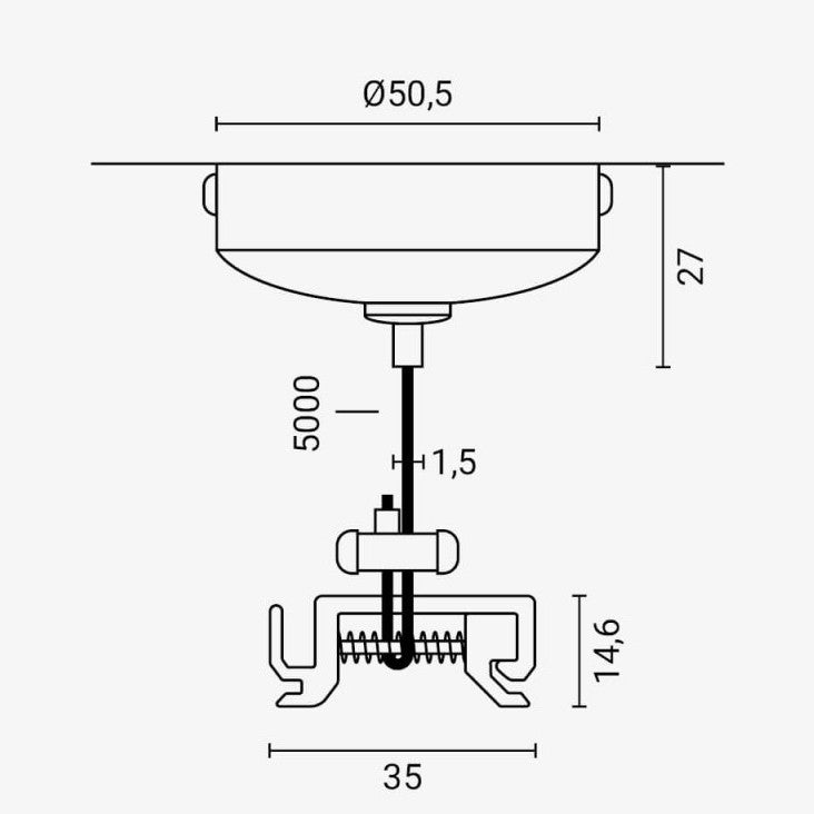 4-Wire Suspension For LED Track System, White — image 4