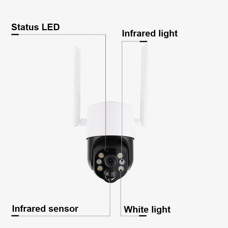 4MP Wi-Fi Solar IP Camera, White — image 6