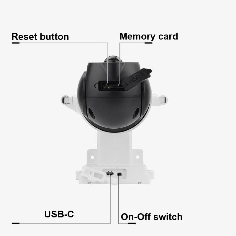 4MP Wi-Fi Solar IP Camera, White — image 7