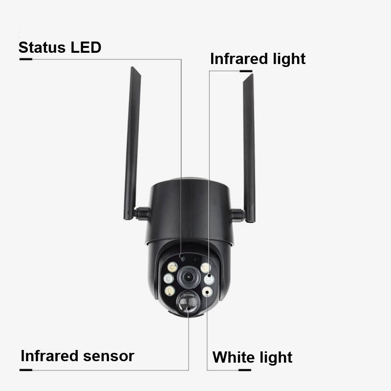 4MP Wi-Fi Solar IP Camera, Black — image 8