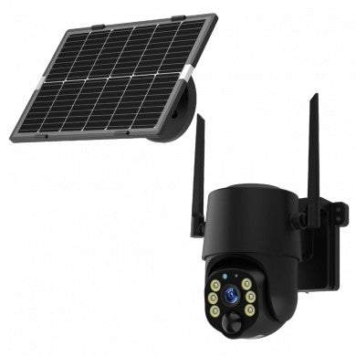 4MP Wi-Fi Solar IP Camera, Black — image 1
