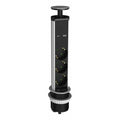 3-Sockets with Type A+C (TOTAL 5V/3.4A), with 1.5m Cable, Black — image 1