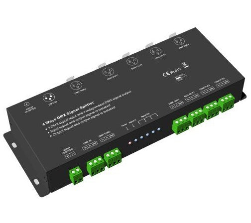 DMX Signal Amplifier, Splitter, 4 Ways — image 1