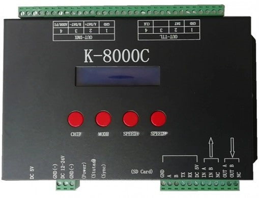 DMX/SPI Controller, 5/12-24V, 8 Ports — image 1