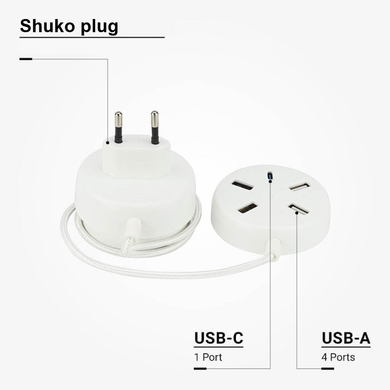 Multi-Charger Hub, USB 4xTYPE-A, 1xTYPE-C — image 5