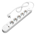 Power Strip, 5 Sockets, On/Off button, USBx2, 1.5m — image 1