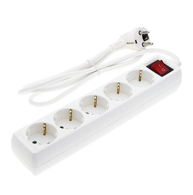 Power Strip, 5 Sockets, On/Off button, 1.5m — image 2