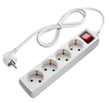 Power Strip, 4 Sockets, On/Off button, 3m — image 1