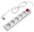 Power Strip, 5 Sockets, On/Off button, 3m — image 1