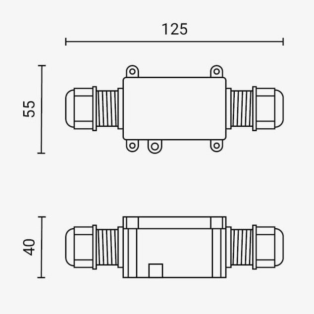 Polycarbonate Box Terminal Block, IP68, 2 Terminals — image 4