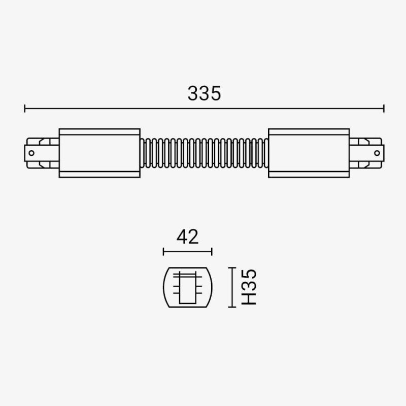 Flexible Connector For LED Track System, White — image 3