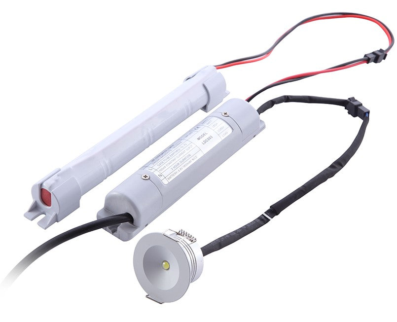 LED Emergency Light, 3W, 67Lm/W, 3 Hours, White Light — image 1