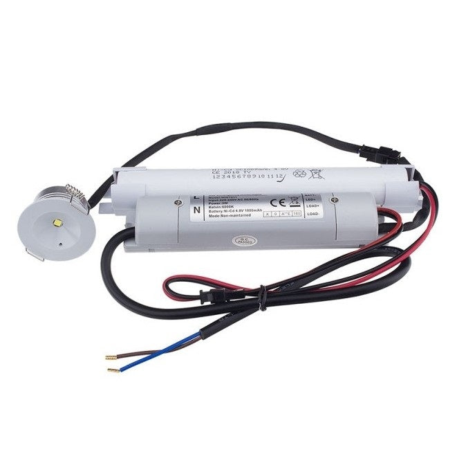 LED Emergency Light, 3W, 67Lm/W, 3 Hours, White Light — image 2