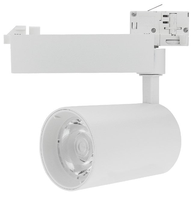 LED 4 Wire Track Light, White Body, 25W, 2750Lm, Warm Light — image 1