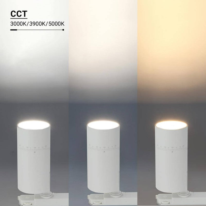 LED 4 Wire Track Light, White Body, 20W/25W/30W, 90Lm/W, CCT — image 5