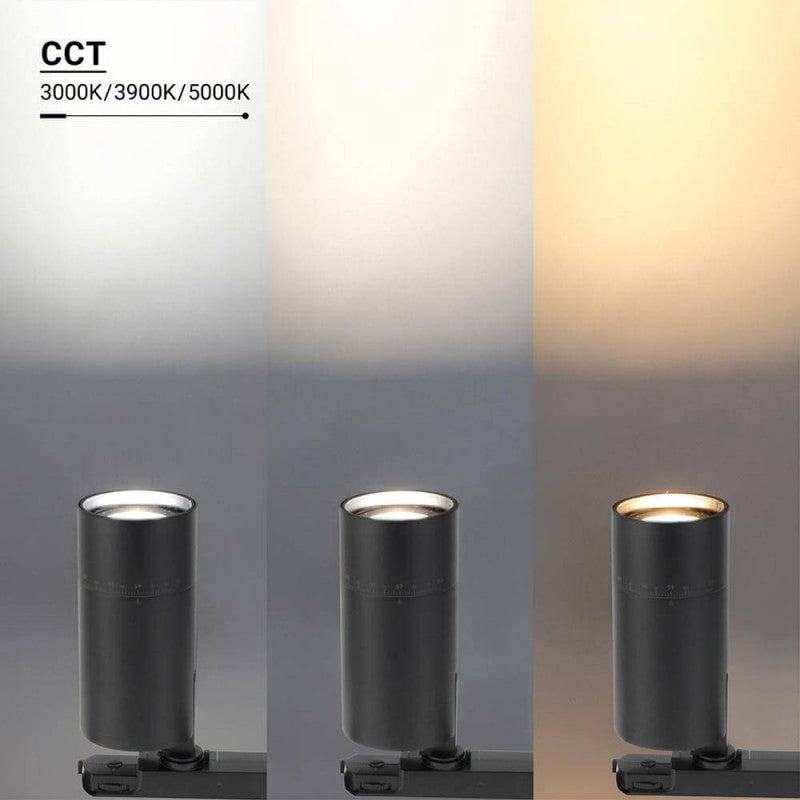 LED 4 Wire Track Light, Black Body, 20W/25W/30W, 90Lm/W, CCT — image 5