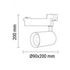 LED 4 Wire Track Light, White Body, 35W, 3850Lm, Neutral Light — image 2