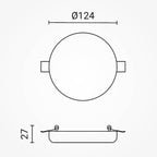 LED Frameless Panel, Round, 18W, White Light — image 4