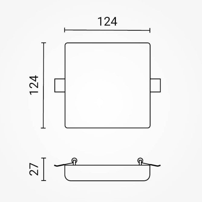 LED Frameless Panel, Square, 18W, Warm Light — image 4