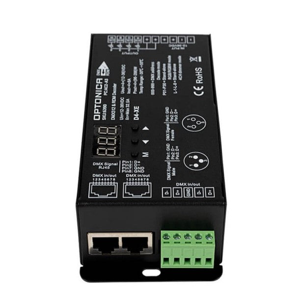 LED Constant Voltage, DMX Controller, 12-36V, 8A/Ch, 4 Channels — image 3