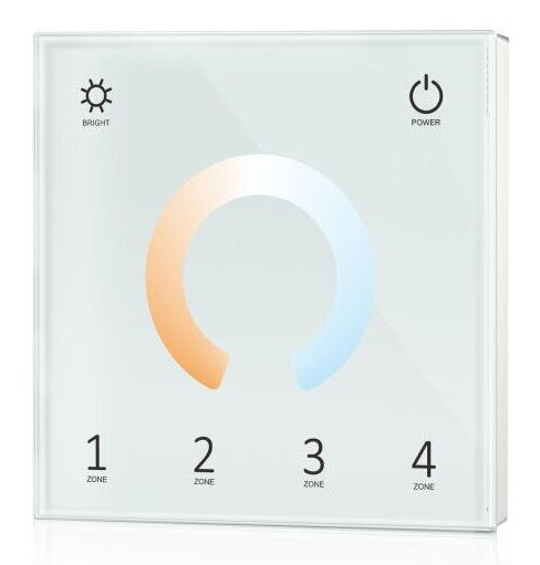 LED Dimming DMX Remote Control Wall Console, 4 Zones, White — image 1