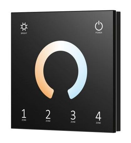 LED Dimming DMX Remote Control Wall Console, 4 Zones, Black — image 1