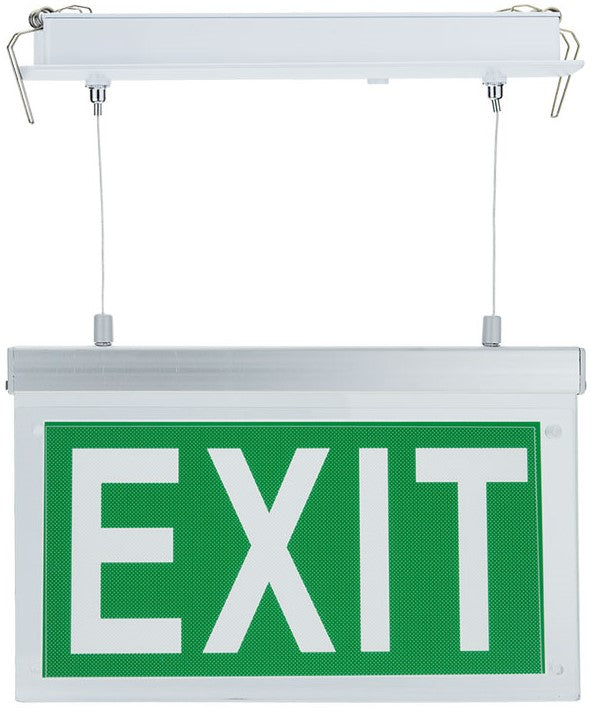 LED Hanging Emergency Exit Light, 2W, 3 Hours, with PVC Legend, White Light — image 1