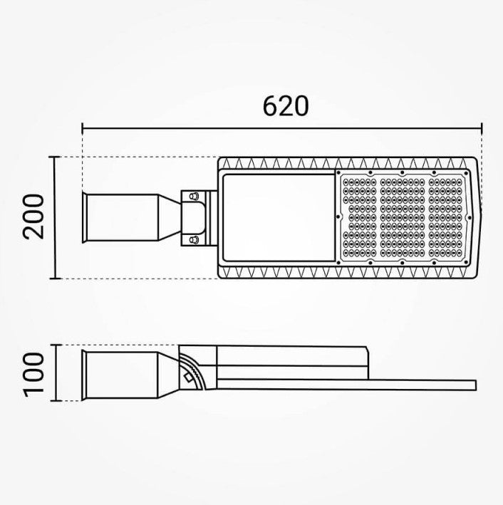 LED Street Light, 150Lm/W, 120W, White Light — image 4