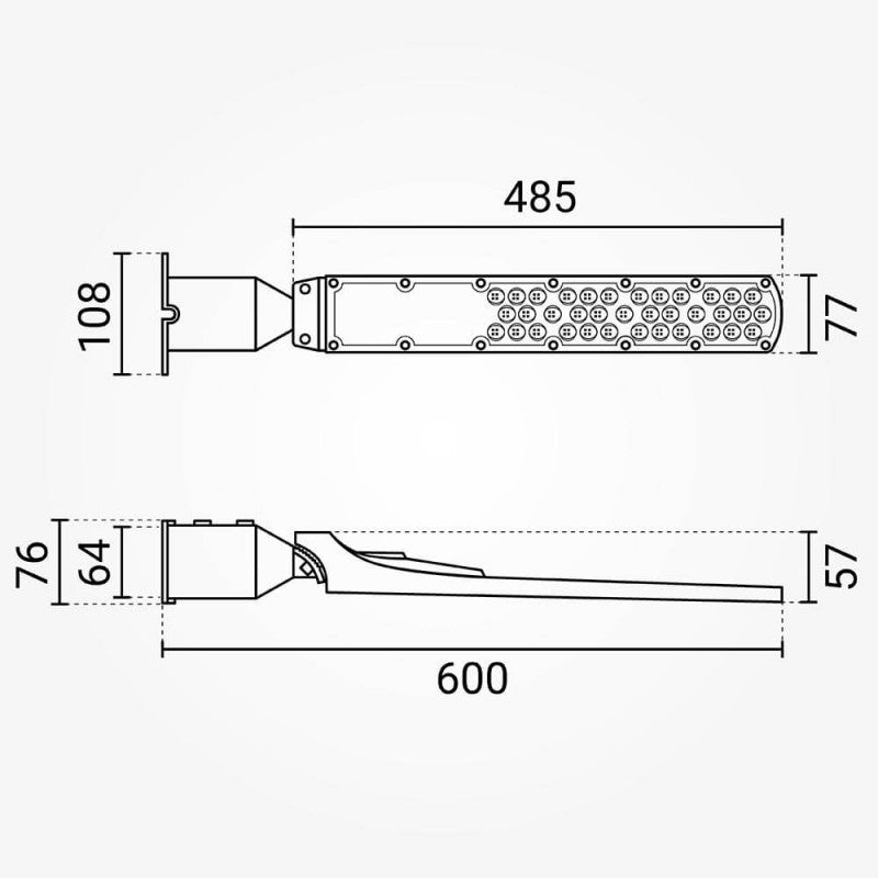 LED Street Light, Adjustable Beam, 3 Years Warranty, 100Lm/W, 100W, Neutral Light — image 4