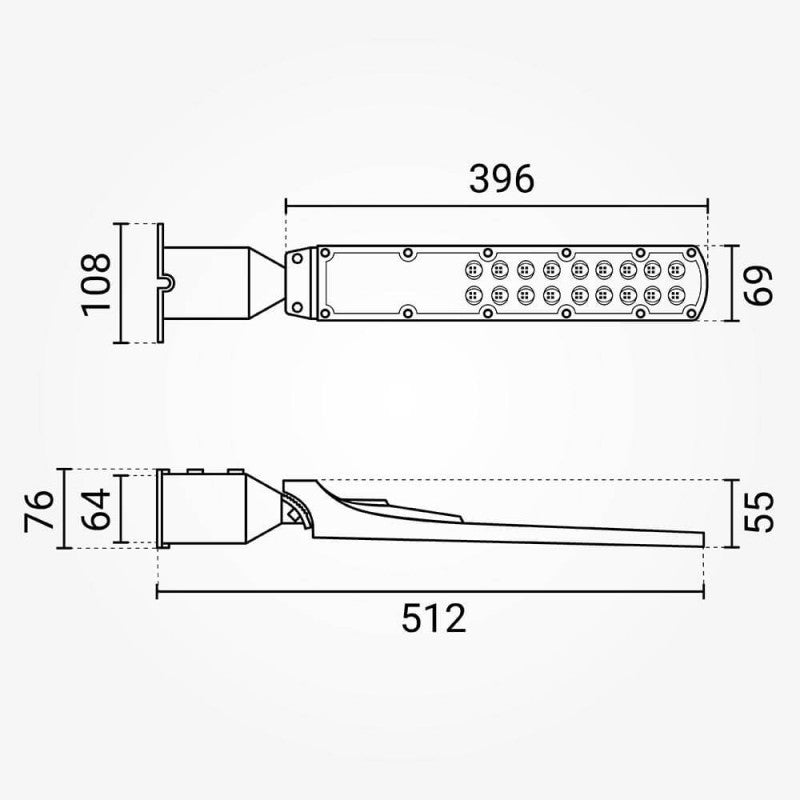 LED Street Light, Adjustable Beam, 3 Years Warranty, 100Lm/W, 50W, Neutral Light — image 4