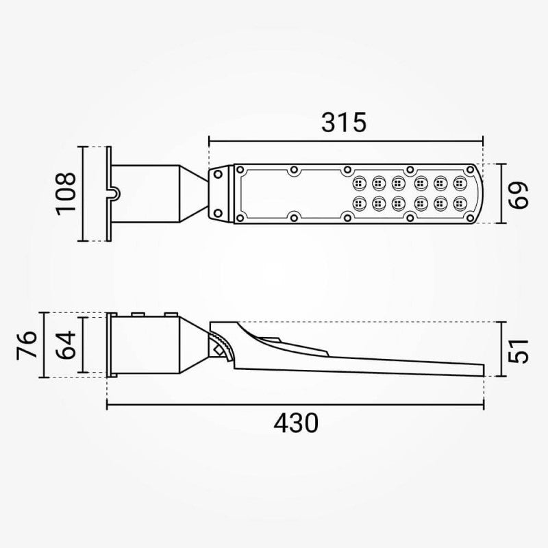 LED Street Light, Adjustable Beam, 3 Years Warranty, Day/Night Sensor, 100Lm/W, 30W, Neutral Light — image 4