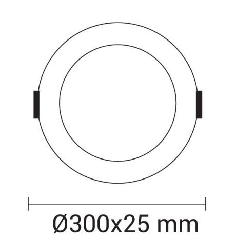 LED Built-In Module, Round, 24W, Warm Light — image 3
