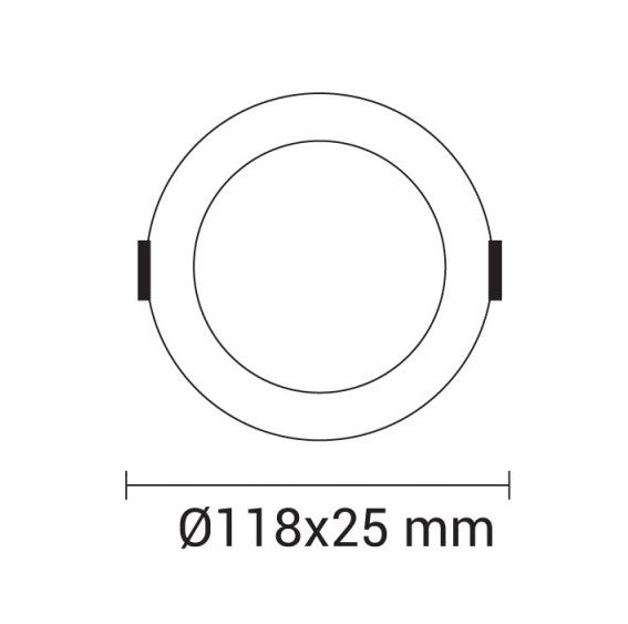 LED Built-In Module, Round, 6W, White Light — image 3