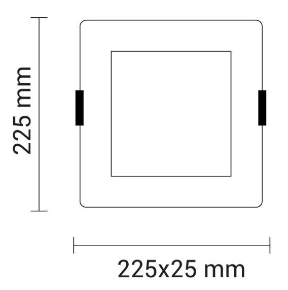 LED Built-In Module, Square, 18W, Neutral Light — image 3