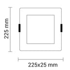 LED Built-In Module, Square, 18W, Warm Light — image 3