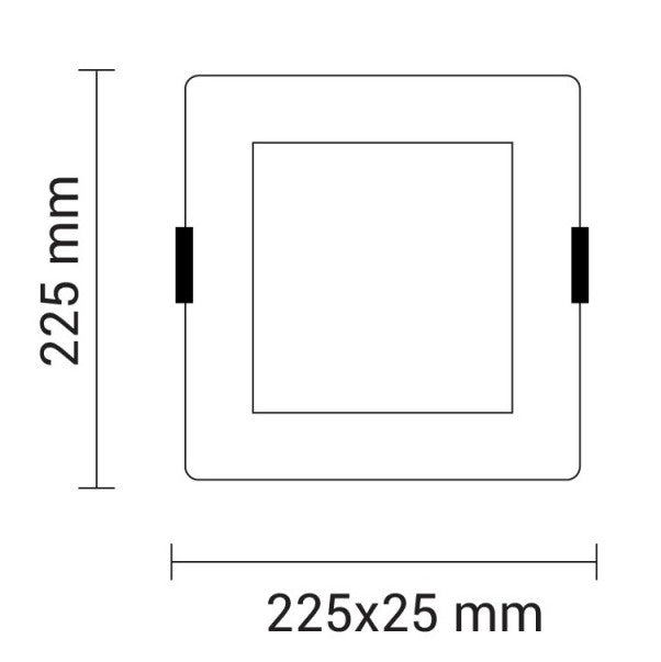 LED Built-In Module, Square, 18W, Warm Light — image 3