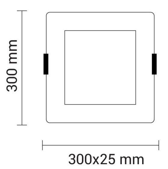 LED Built-In Module, Square, 24W, Neutral Light — image 3