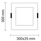 LED Built-In Module, Square, 24W, Warm Light — image 3