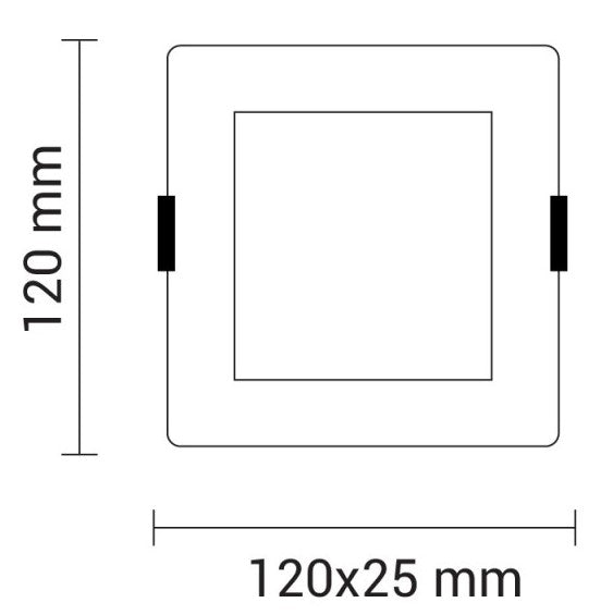 LED Built-In Module, Square, 6W, Neutral Light — image 3