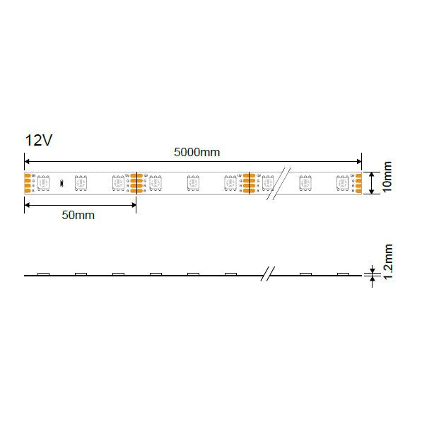 LED Strip 14.4W/m, 1000Lm/m, 12V, Pro, IP54, Red — image 5