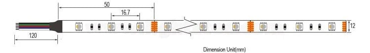 LED Strip 16W/m, 1600Lm/m, 12V, 3 Years Warranty, IP65, RGBWW — image 4