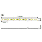 LED Strip 9.6W/m, 300Lm/m, 12V, Pro, IP54, Warm Light — image 3