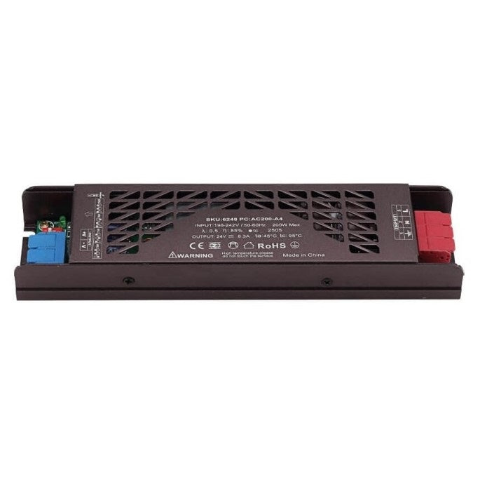 LED Strip Power Supply, 200W, 24V, 8.3A, Noiseless — image 2