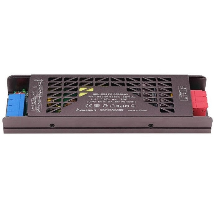 LED Strip Power Supply, 300W, 12V, 25A, Noiseless — image 2