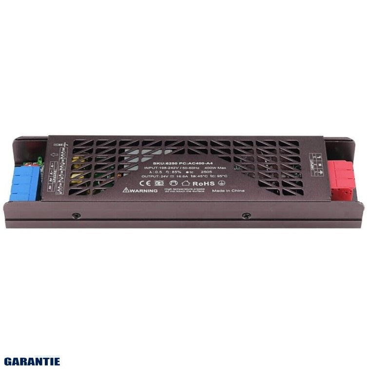 LED Strip Power Supply, 400W, 24V, 16.6A, Noiseless — image 2
