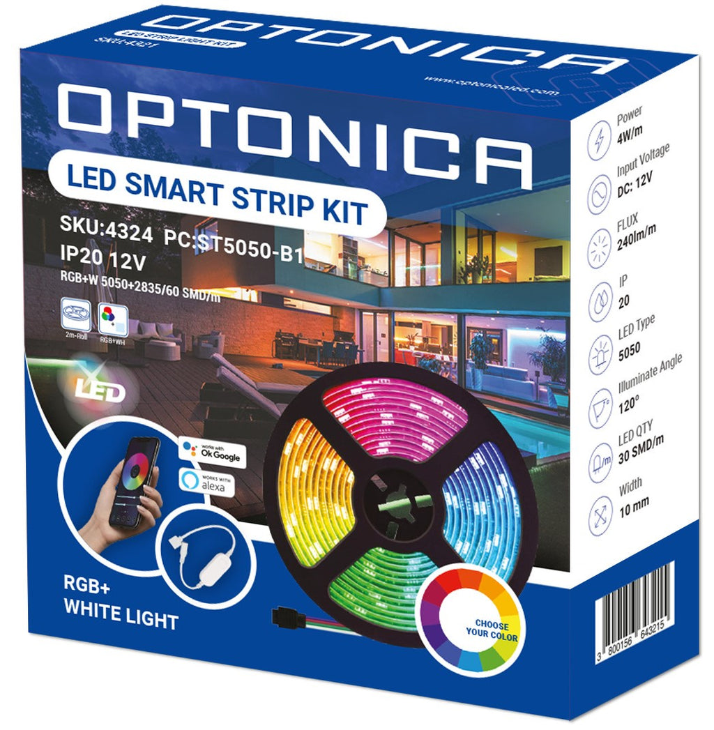 LED Strip Set, WiFi, Alexa, Google, 12V, RGBW — image 1